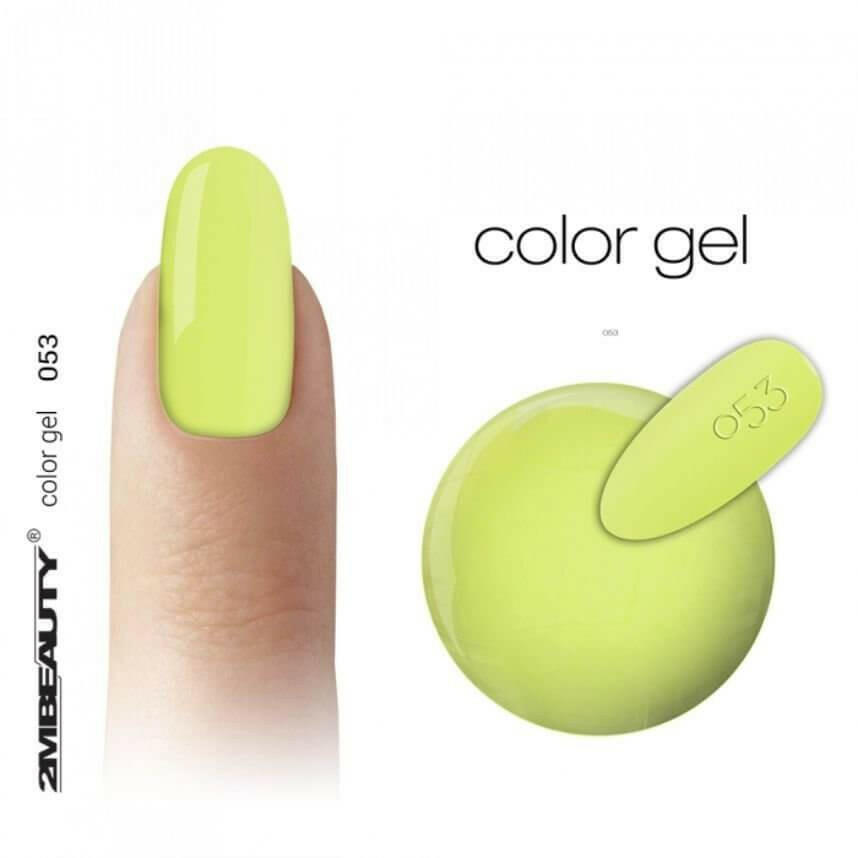 053 Neon Yellow Coloured Gel by 2MBEAUTY - thePINKchair.ca - Coloured Gel - 2Mbeauty