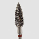 Carbide Nail Dill Bit "Flame" (red + 5mm head/ 13.5mm working) - thePINKchair.ca - efile bit - Staleks