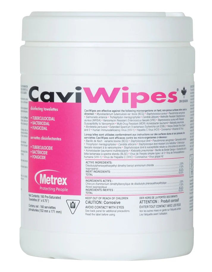 CaviWipes Towelettes (LG/160 Wipes) - thePINKchair.ca - Disinfectant - henry schein