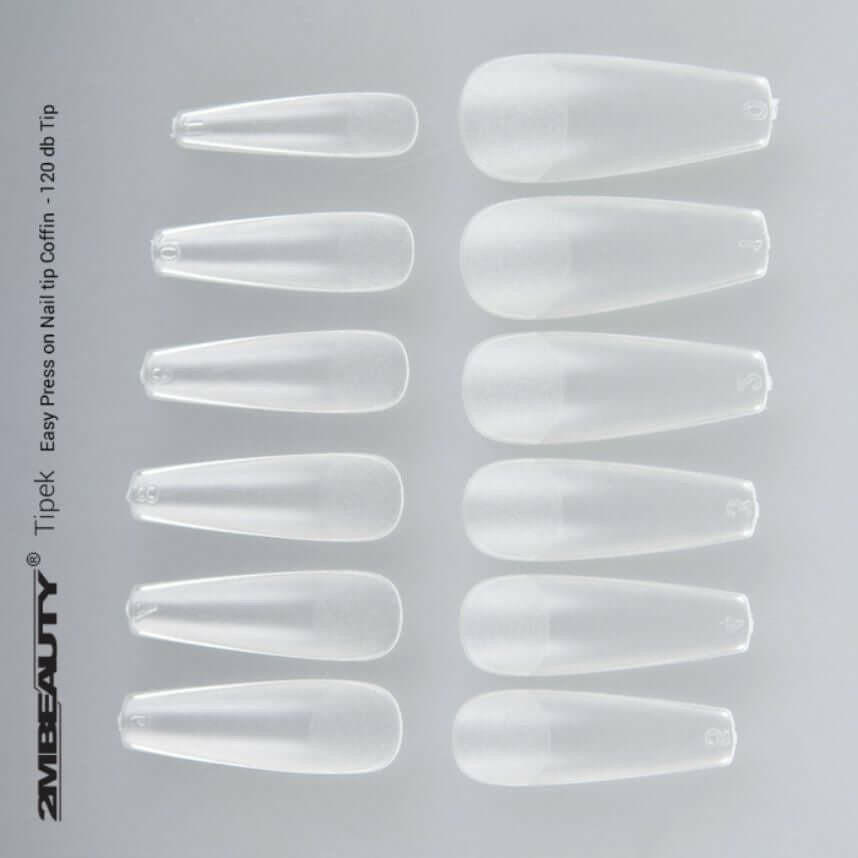 Easy On Coffin Nail Tips (120PCS) by 2MBEAUTY - thePINKchair.ca - Tips - 2Mbeauty