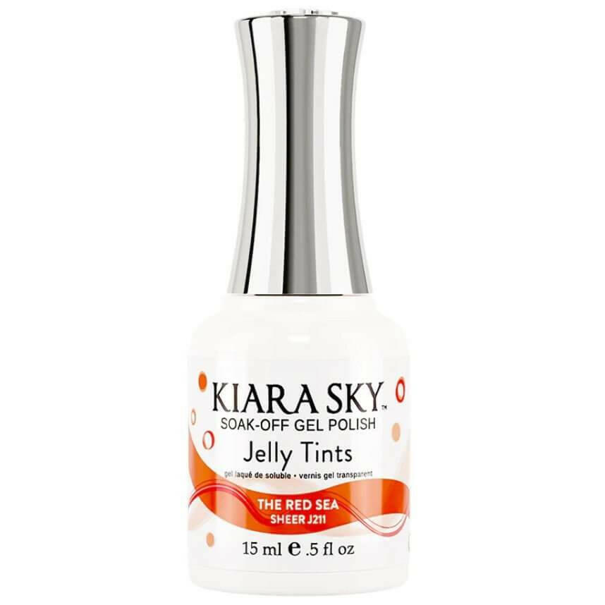 J211, The Red Sea Jelly Tint by Kiara Sky - thePINKchair.ca - Gel Polish - Kiara Sky
