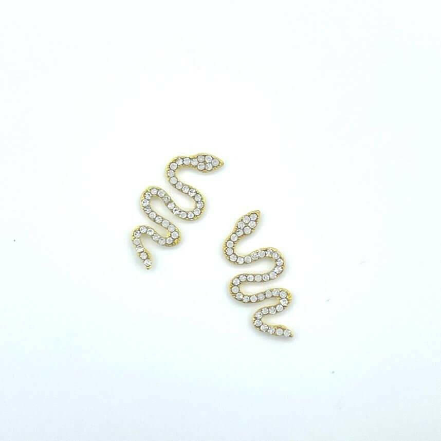 Large Snake Charms (GOLD), Snacks by Hazel & Dot - thePINKchair.ca - Nail Art - thePINKchair nail studio