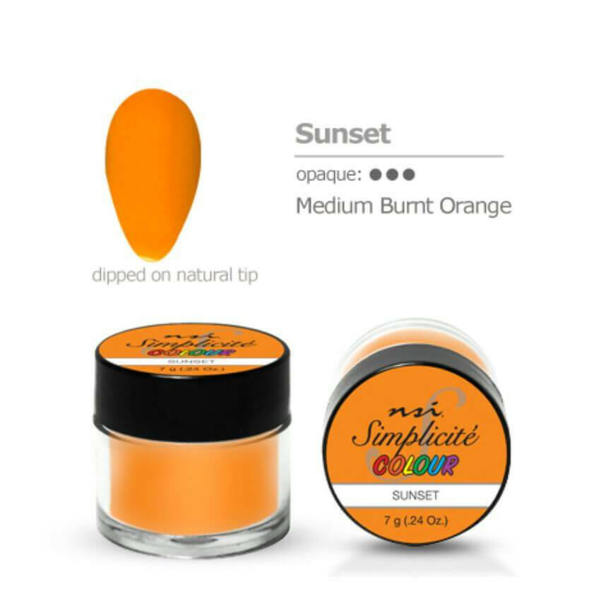 Sunset Simplicite PolyDip/Acrylic Colour Powder by NSI - thePINKchair.ca - Acrylic Powder - NSI