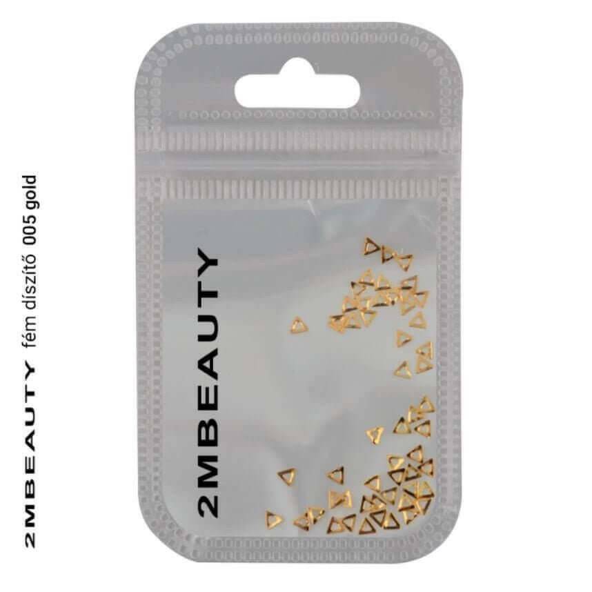 005 Gold Metal Ornament by 2MBEAUTY - thePINKchair.ca - Nail Art - 2Mbeauty