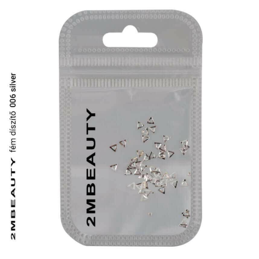 006 Silver Metal Ornament by 2MBEAUTY - thePINKchair.ca - Nail Art - 2Mbeauty