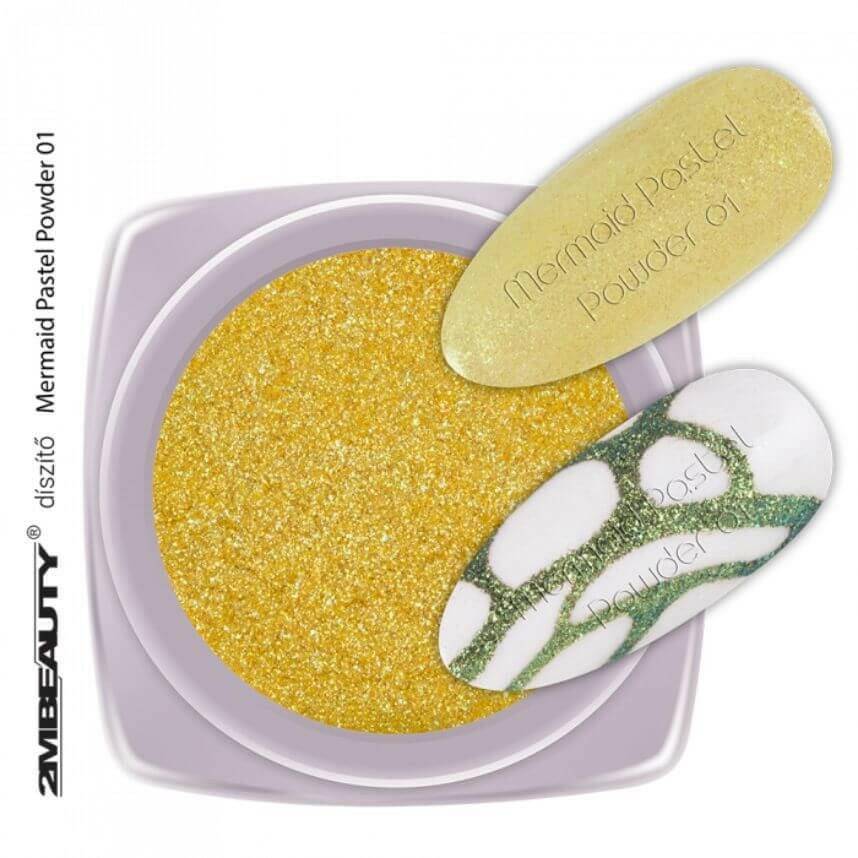 01 Mermaid Powder by 2MBEAUTY - thePINKchair.ca - Nail Art - 2Mbeauty