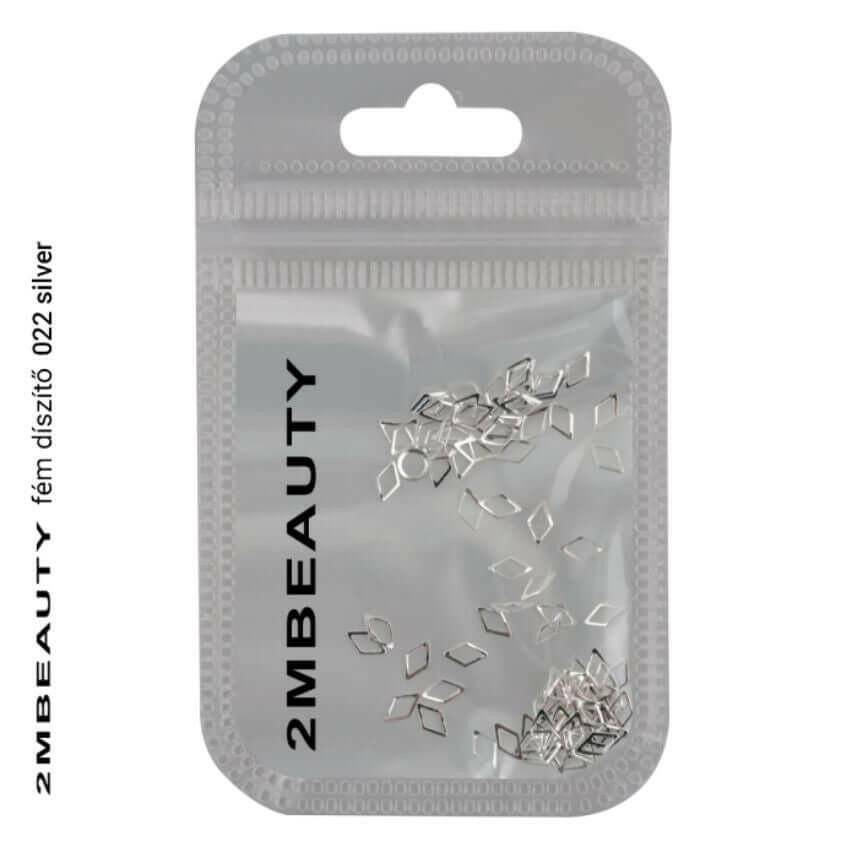 022 Silver Metal Oranament by 2MBEAUTY - thePINKchair.ca - Nail Art - 2Mbeauty