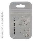 028 Silver Metal Ornament by 2MBEAUTY - thePINKchair.ca - Nail Art - 2Mbeauty