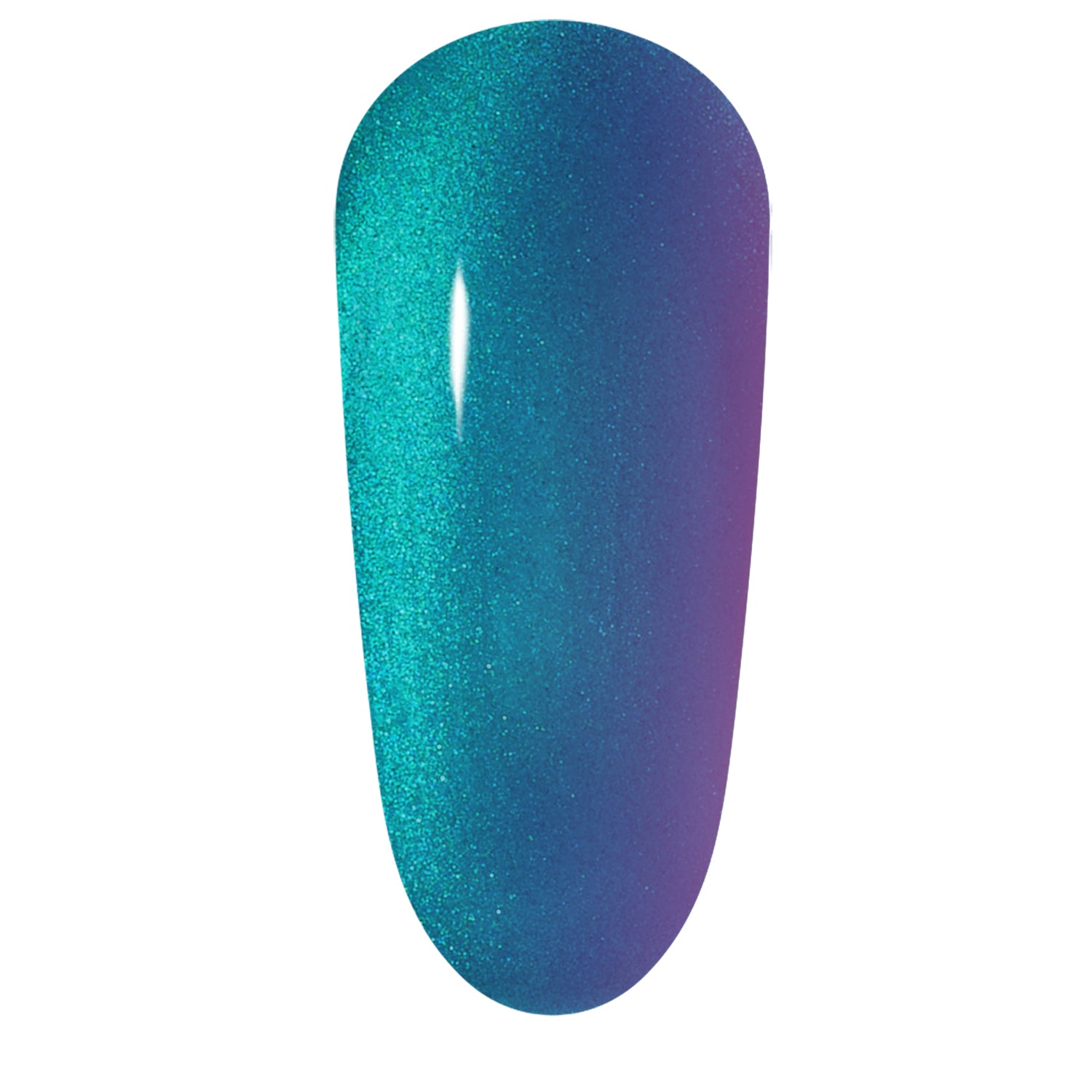 Bright turquoise gel polish from the Vibe Collection by the GEL bottle, displayed in a clear nail bottle with a black cap.
