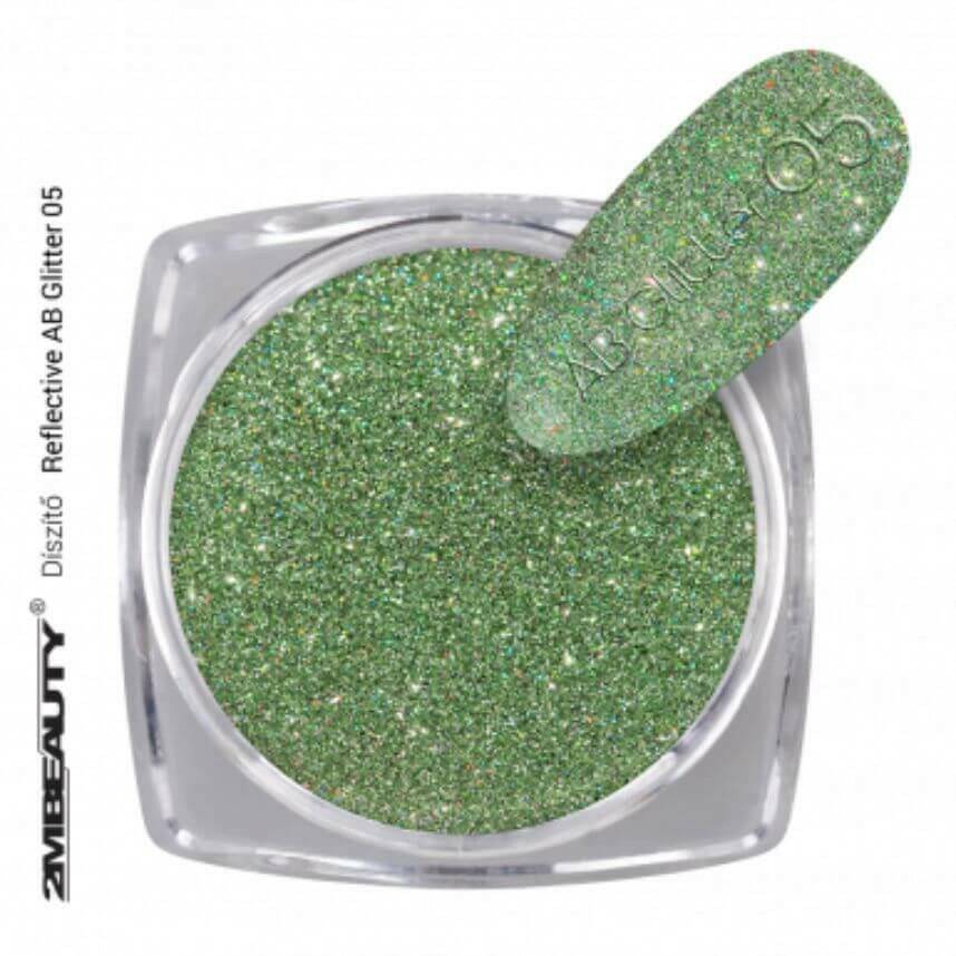 05 Reflective AB Glitter by 2MBEAUTY - thePINKchair.ca - Nail Art - 2Mbeauty