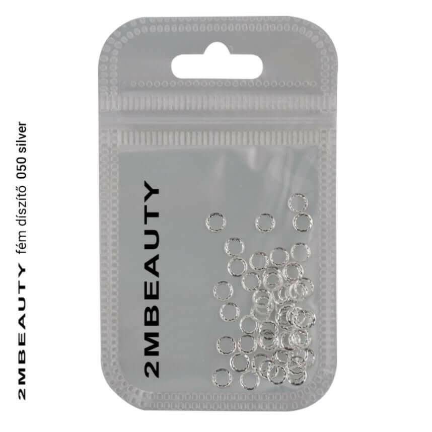 050 Silver Metal Ornament by 2MBEAUTY - thePINKchair.ca - Nail Art - 2Mbeauty