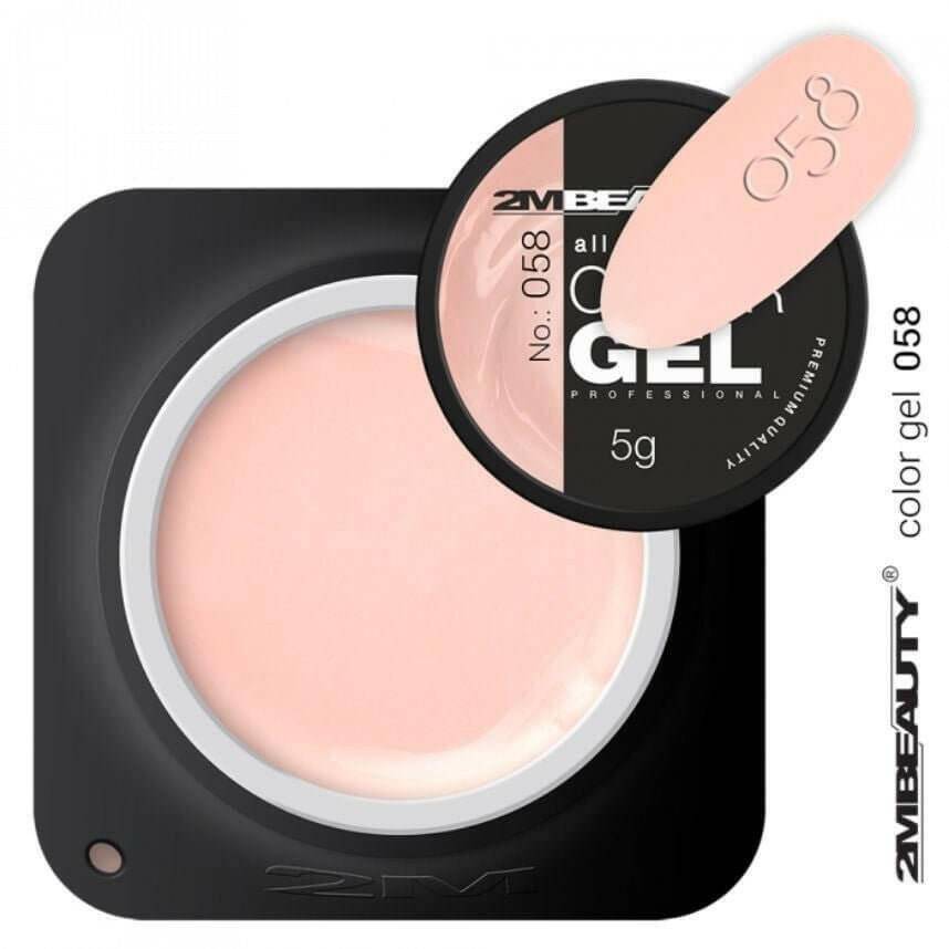 058 Pastel Peach Coloured Gel - thePINKchair.ca - Coloured Gel - 2Mbeauty