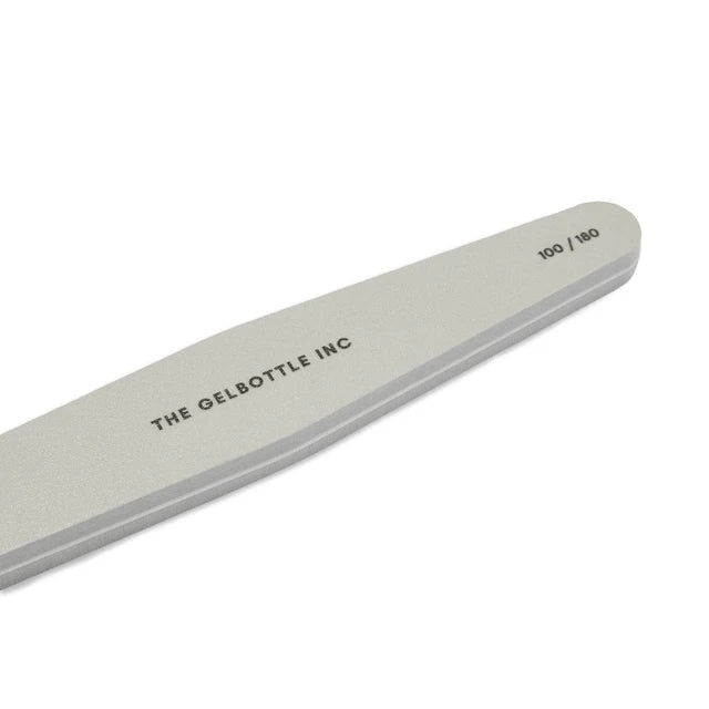 100/180 Grey Coffin Nail Buffer 5 Pack - thePINKchair.ca - file - the GEL bottle