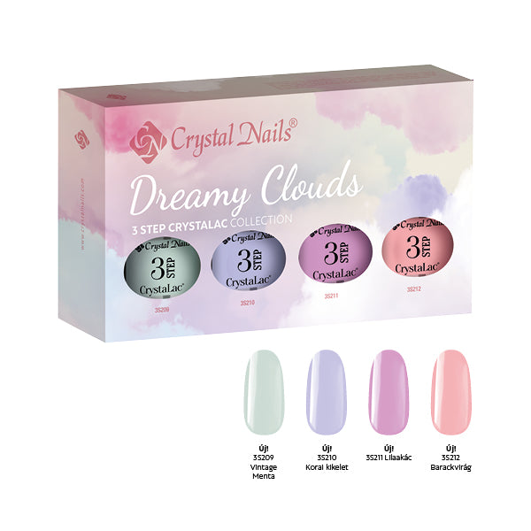 Dreamy Clouds Gel Polish Collection by Crystal Nails.