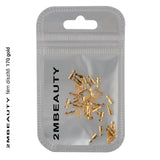 170 Gold Metal Nail Art by 2MBEAUTY - thePINKchair.ca - Nail Art - 2Mbeauty
