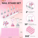 2 Sets Acrylic Magnetic Nail Art Stand - thePINKchair.ca - Nail Art - Melody Susie