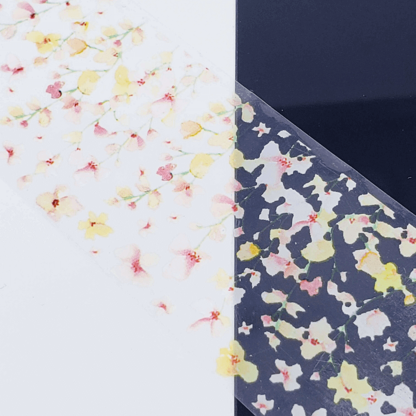 #24 Vintage Floral Transfer Foil - thePINKchair.ca - Nail Art - thePINKchair nail studio