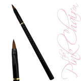 #3 Acrylic Brush (Black & Gold) by thePINKchair