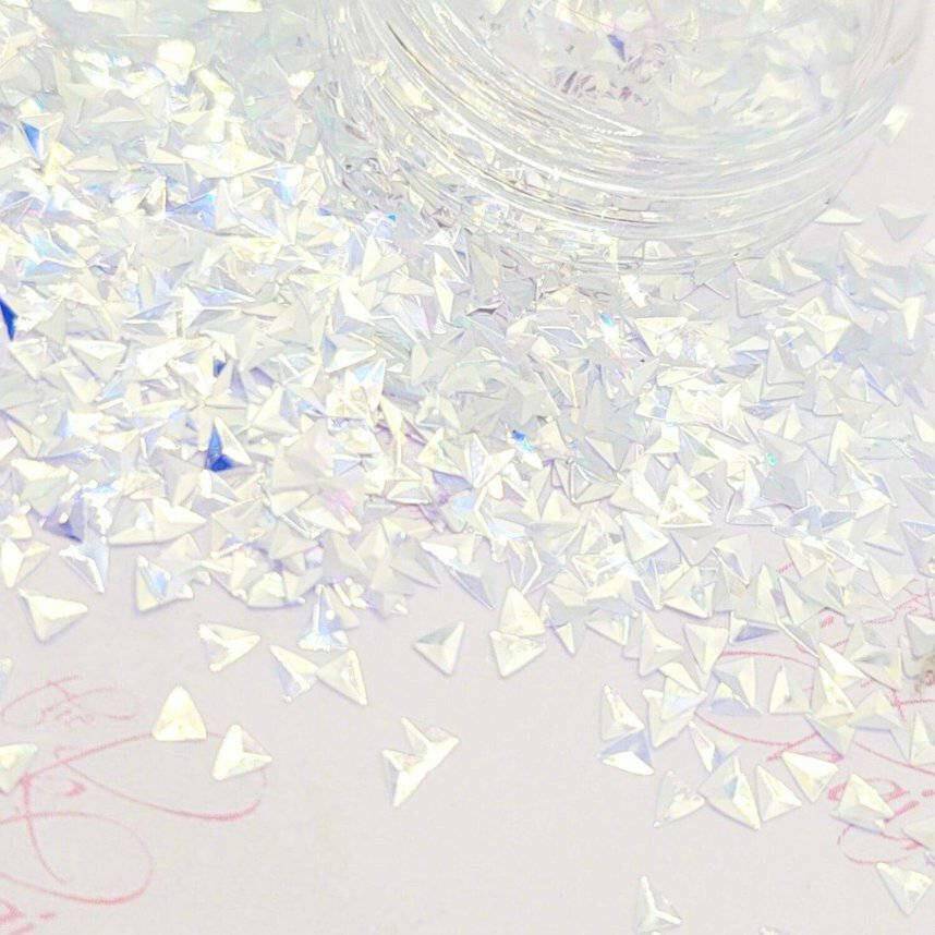 3D Triangle, Blue AB (300) - thePINKchair.ca - Glitter - thePINKchair nail studio