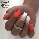 3s153 Orange Cocktail Gel Polish by Crystal Nails