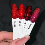 3s183 Ruby Red  Crystalac Gel Polish by Crystal Nails