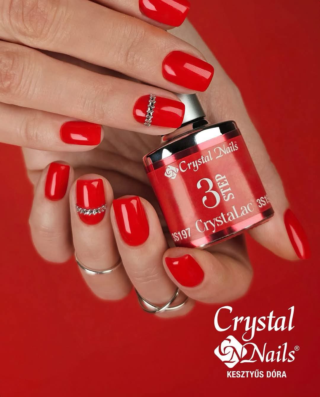 3s197 Sensual Red Gel Polish - thePINKchair.ca - Gel Polish - Crystal Nails/Elite Cosmetix USA