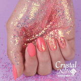 3s40 Neon Peach Crystalac Gel Polish by Crystal Nails