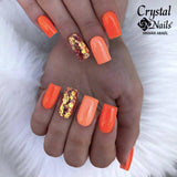 3s41 Neon Mandarin Crystalac Gel Polish by Crystal Nails