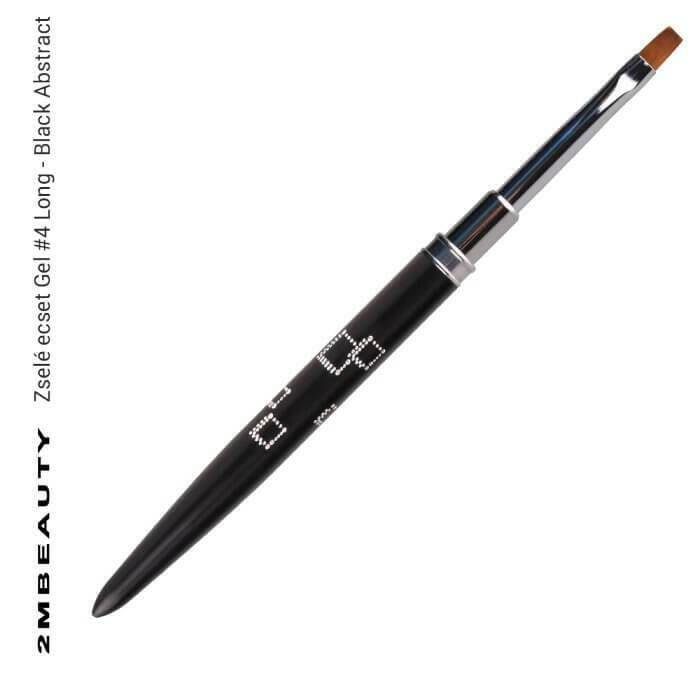 4 Long Square Gel Brush (Black Abstract) by 2MBEAUTY - thePINKchair.ca - Brushes - 2Mbeauty