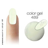 489 Neon Pastel Yellow Coloured Gel by 2MBEAUTY