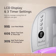 Melody Susie P-PLUS30GT rechargeable cordless UV/LED nail lamp in silver with digital display and multiple curing modes.