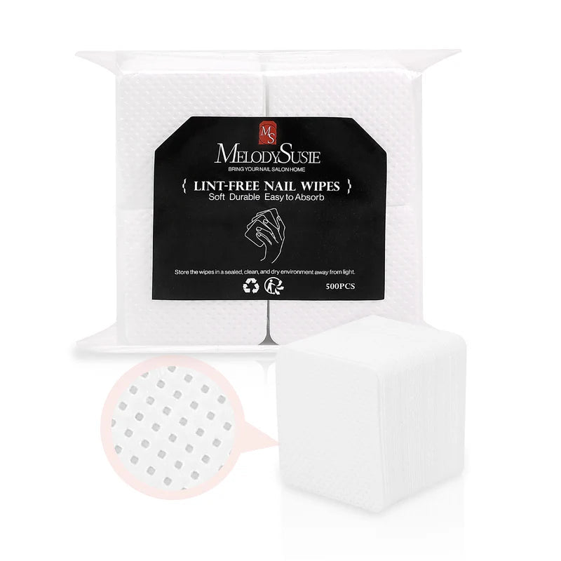 500 Pcs Lint Free Nail Wipes - MelodySusie - thePINKchair.ca - Odds & Ends - Melody Susie