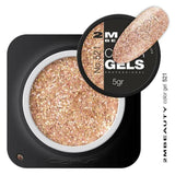 521 Light Copper Glitter Gel by 2MBEAUTY