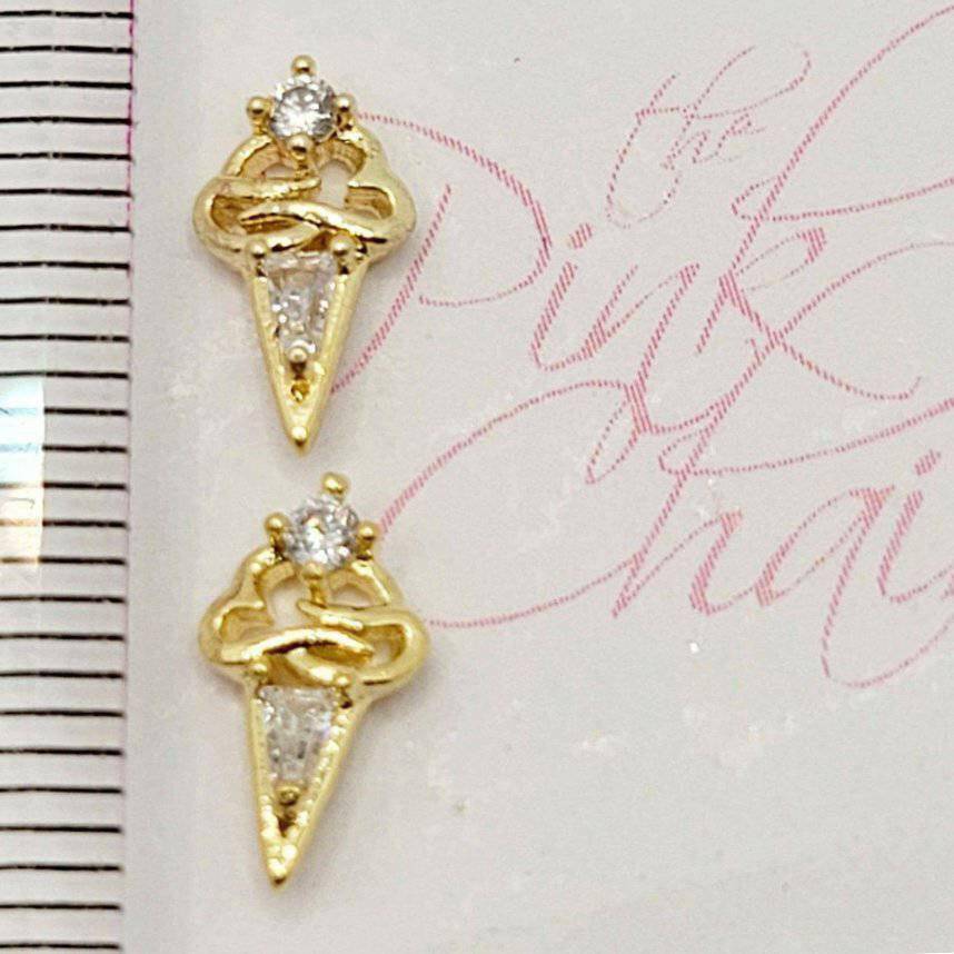 585, Luxury Nail Jewels (2pcs) by thePINKchair - thePINKchair.ca - Nail Art - thePINKchair nail studio