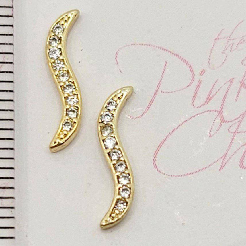 596, Luxury Nail Jewels (2pcs) by thePINKchair - thePINKchair.ca - Nail Art - thePINKchair nail studio