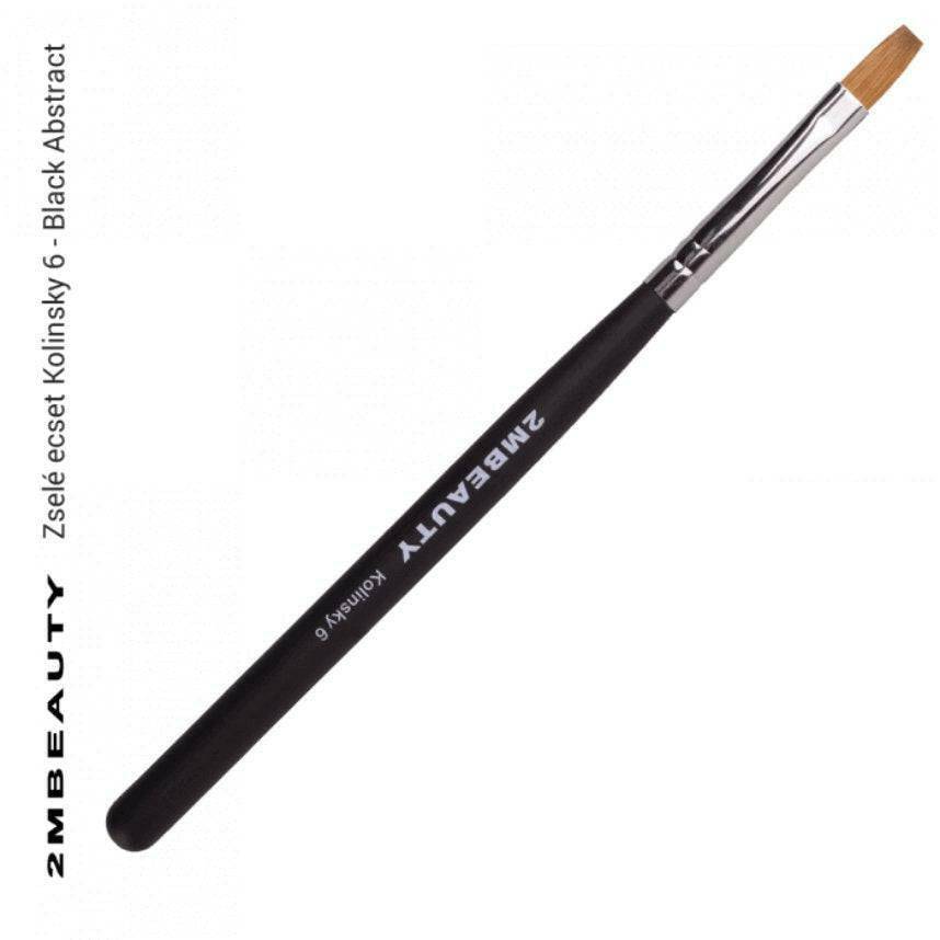 6 Square Flat Kolinsky Brush by 2MBEAUTY - thePINKchair.ca - Nail Care - 2Mbeauty