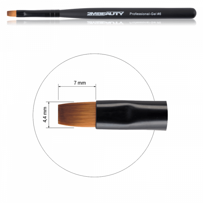6 Square Gel Brush by 2MBEAUTY - thePINKchair.ca - Brushes - 2Mbeauty