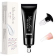 Melody Susie solid nail glue gel in a 30ml jar, shown with a clear, smooth gel texture for nail art applications.