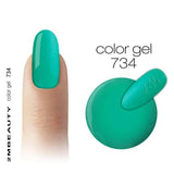 734 Dark Mint Coloured Gel by 2MBEAUTY