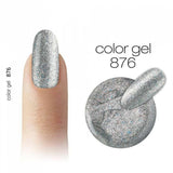 876 Glitter Coloured gel by 2MBEAUTY