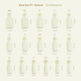 Aprés Bare Gel-X Natural tips – sizing chart 1