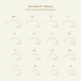 Aprés Bare Gel-X Natural tips – sizing chart 2
