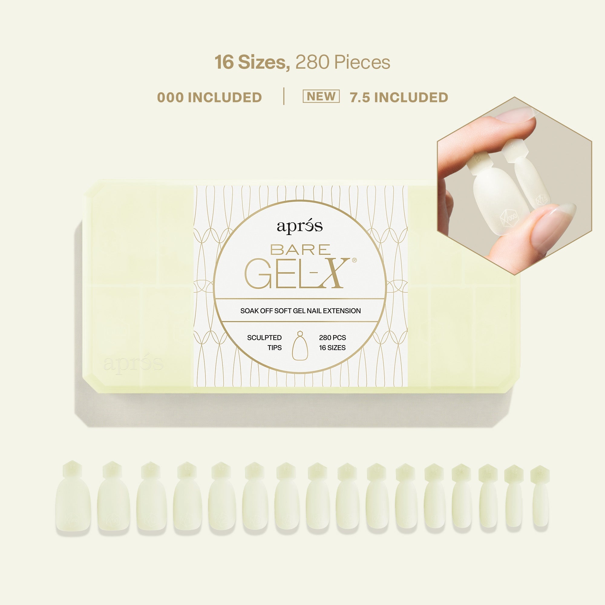Aprés Bare Gel-X Sculpted tips – product view 8