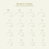 Aprés Bare Gel-X Sculpted tips – sizing chart 2
