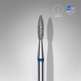 Diamond nail drill bit flame BLUE EXPERT head diameter 2,1 mm / working part 8 mm