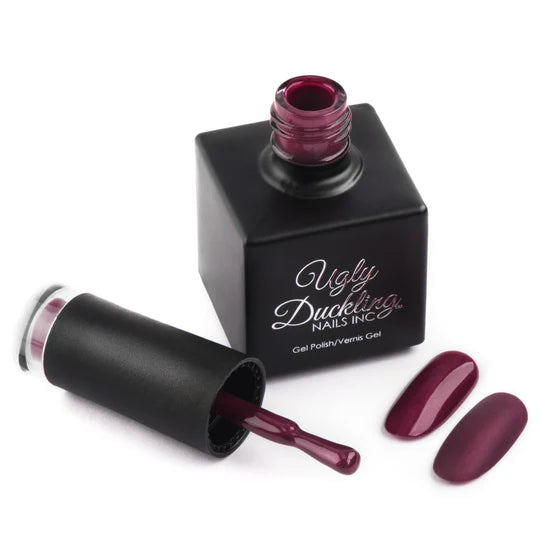 Ugly Duckling Snatched Gel Polish #143 bottle with black cap and label, showcasing vibrant gel nail polish color