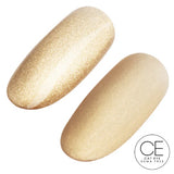 Ugly Duckling Queen Bee gel polish in shade #350, honey-colored gel nail polish with glossy finish, displayed on a nail swatch