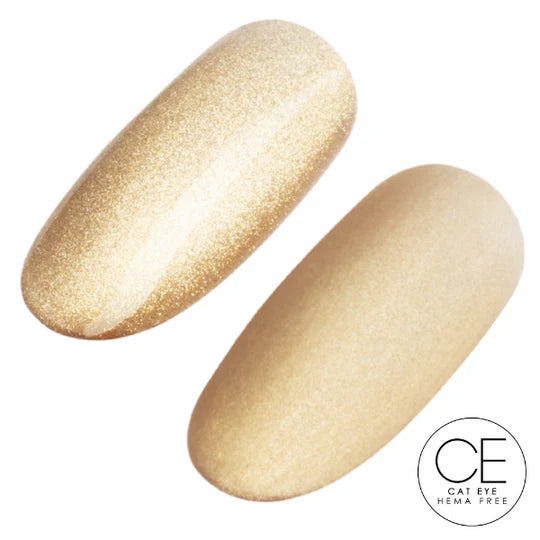 Ugly Duckling Queen Bee gel polish in shade #350, honey-colored gel nail polish with glossy finish, displayed on a nail swatch