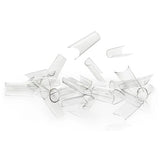 Set of 200 premium fit nail tips by Ugly Duckling, showcasing clear, natural-looking artificial nail tips for professional manicures.