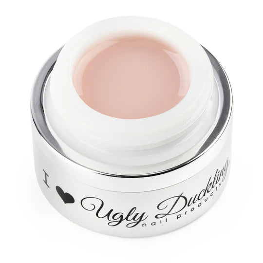 Ugly Duckling nude pink sculpting gel in a 15ml container, showing the smooth, creamy gel suitable for nail building and shaping.